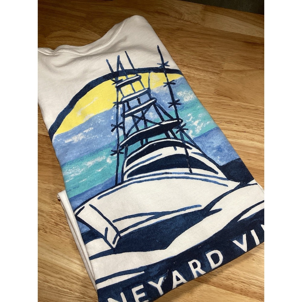 Mens Vineyard Vines Short Sleeve Boating Pocket T-shirt - White- XLT